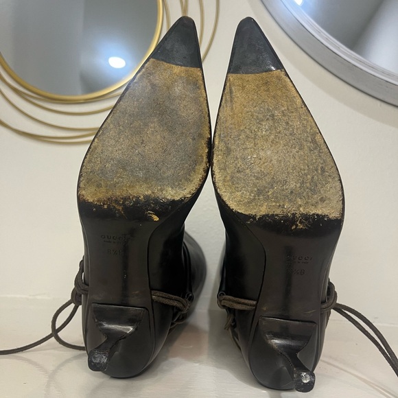 Gucci by Tom Ford dark brown leather calf boots - Picture 10 of 10